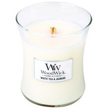 WoodWick White Tea & Jasmine Vase (White Tea & Jasmine) - Scented candle 609.5 g