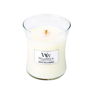 WoodWick White Tea & Jasmine Vase (White Tea & Jasmine) - Scented candle 609.5 g