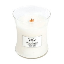 WoodWick White Teak Vase (White Teak) - Scented candle 609.5 g