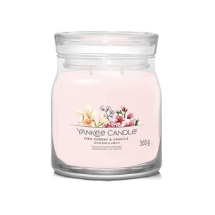 Yankee Candle Pink Cherry & Vanilla Signature Candle (pink cherry and vanilla) 368 g