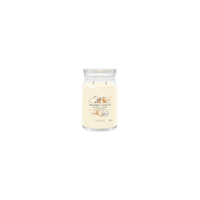 Yankee Candle Soft Wool & Amber Signature Candle (soft wool and amber) 567 g