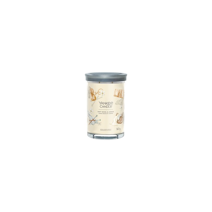 Yankee Candle Soft Wool & Amber Signature Tumbler Candle (soft wool and amber) 567 g