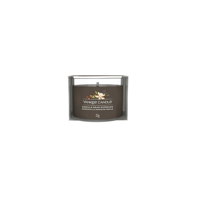 Yankee Candle Vanilla Bean Espresso ( espresso s vanilkovým luskem ) - Votivní svíčka ve skle 37 g