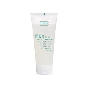 Ziaja Vetiver Men Gel & Shampoo - Dušo želė ir šampūnas, 200 ml