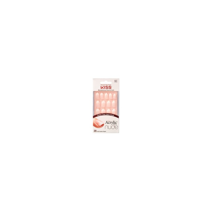 Kiss My Face Salon Acrylic French Nude Nails 64267 ( 28 vnt. 