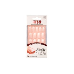 Kiss My Face Salon Acrylic French Nude Nails 64267 ( 28 vnt. 