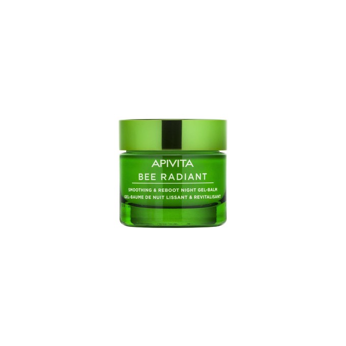 Apivita Bee Radiant Smoothing & Reboot Night Gel-Balm - naktinis detoksikuojantis ir glotninamasis