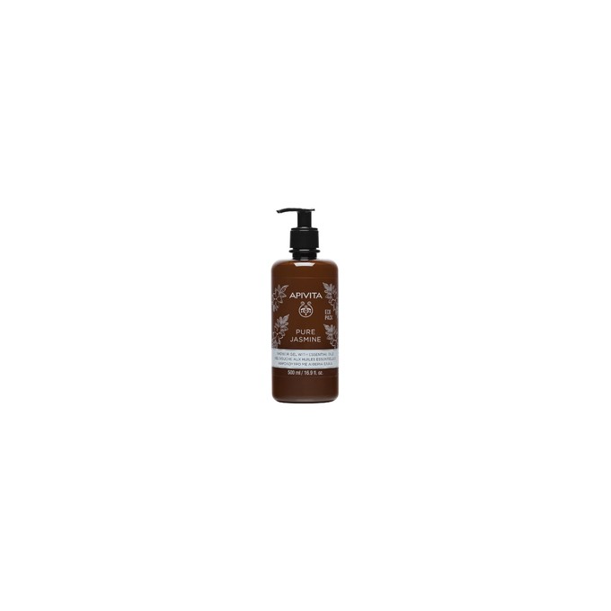 Apivita Pure Jasmine Shower Gel with Essential Oils - Hydrating shower gel with essential oils 500