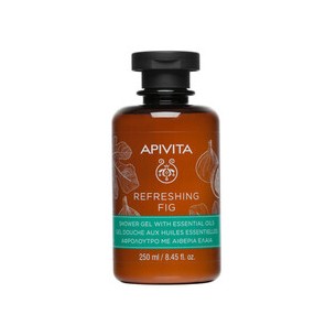 Apivita Refreshing Fig Shower Gel with Essential Oils - Shower gel with essential oils 250 ml