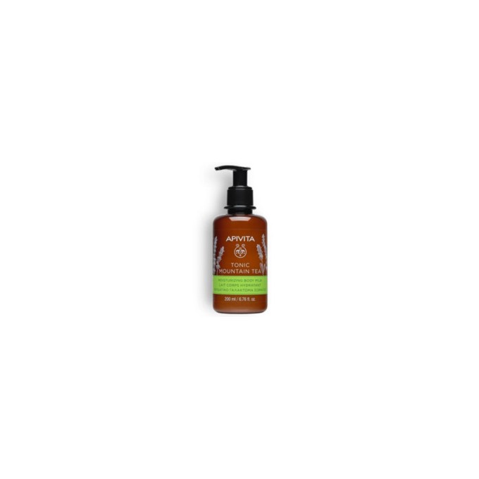 Apivita Tonic Mountain Tea Moisturizing Body Milk - Hydrating body lotion 200 ml