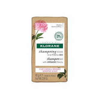 Klorane Pivoine Shampoo Bar - Solid shampoo for sensitive scalp 80 g