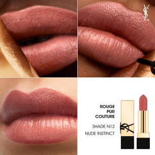 Yves Saint Laurent Rouge Pur Couture Caring Satin lūpų dažai - Satininiai lūpų dažai 3,8 g Nude