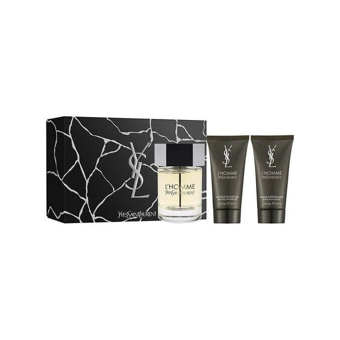 Yves Saint Laurent L'Homme Gift Set EDT 100 ml After Shave Balm L'Homme 50 ml shower gel and