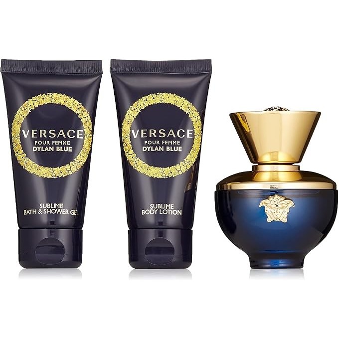 Versace Dylan Blue pour Femme SET EDP 50 ml + Body Lotion 50 ml + Shower Gel 50 ml moterims