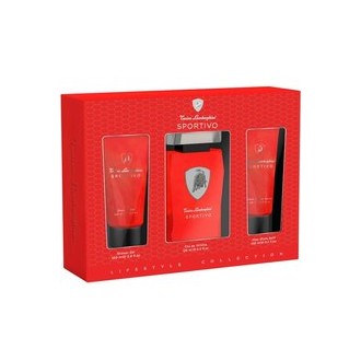 Lamborghini Sportivo Dovanų rinkinys EDT 125 ml, dušo želė 100 ml and After Shave Balsam (after
