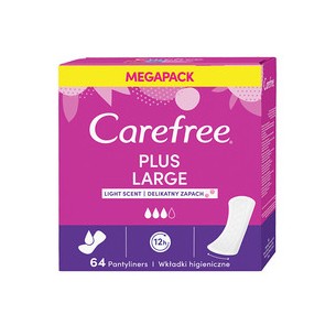 Carefree Plus Large Panty liners (mild scent) 64 vnt.