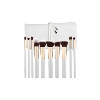 MIMO Makeup Brush Set Kabuki White ( 10 vnt. 