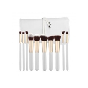 MIMO Makeup Brush Set Kabuki White ( 10 vnt. 
