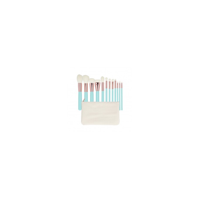 MIMO Makeup Brush Set Turquoise ( 12 vnt. 