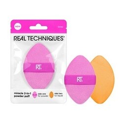 Real Techniques Miracle 2-In-1 Powder Puff - Multipurpose puff for applying powder and liquid