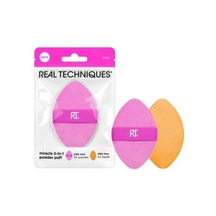 Real Techniques Miracle 2-In-1 Powder Puff - Multipurpose puff for applying powder and liquid