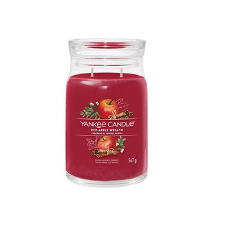 Yankee Candle Red Apple Wreath Signature Candle ( věnec z redch jablek ) - Vonná svíčka 567 g