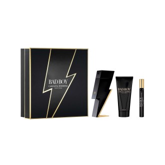 Carolina Herrera Bad Boy Dovanų rinkinys EDT 100 ml, dušo želė 100 ml ir mini EDT 10 ml vyrams