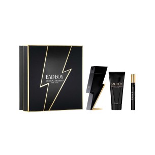 Carolina Herrera Bad Boy Dovanų rinkinys EDT 100 ml, dušo želė 100 ml ir mini EDT 10 ml vyrams
