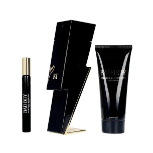 Carolina Herrera Bad Boy Dovanų rinkinys EDT 100 ml, dušo želė 100 ml ir mini EDT 10 ml vyrams