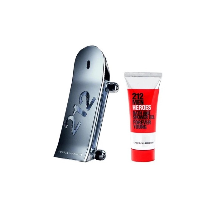 Carolina Herrera 212 Men Heroes Dovanų rinkinys EDT 90 ml ir dušo želė 100 ml vyrams