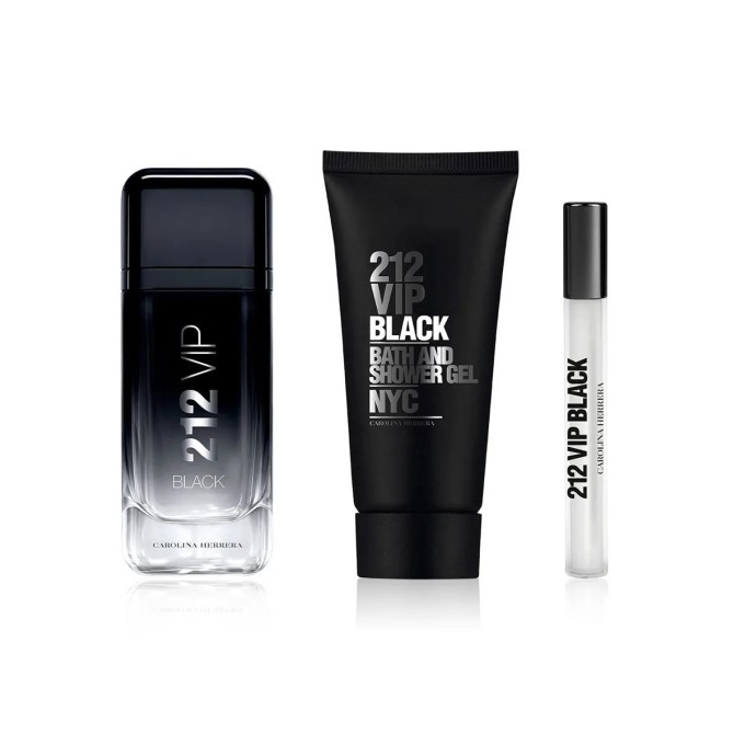 Carolina Herrera 212 VIP Men Black EDP gift set 100 ml, shower gel 100