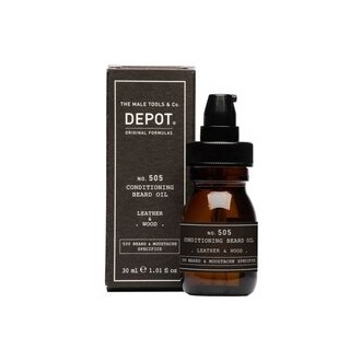 Depot No. 505 Conditioning Beard Oil Leather & Wood - Beard Oil Balm 30 ml