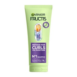 GARNIER Fructis Method For Curls Shampoo - Hydrating shampoo for dry wavy and curly hair 200 ml