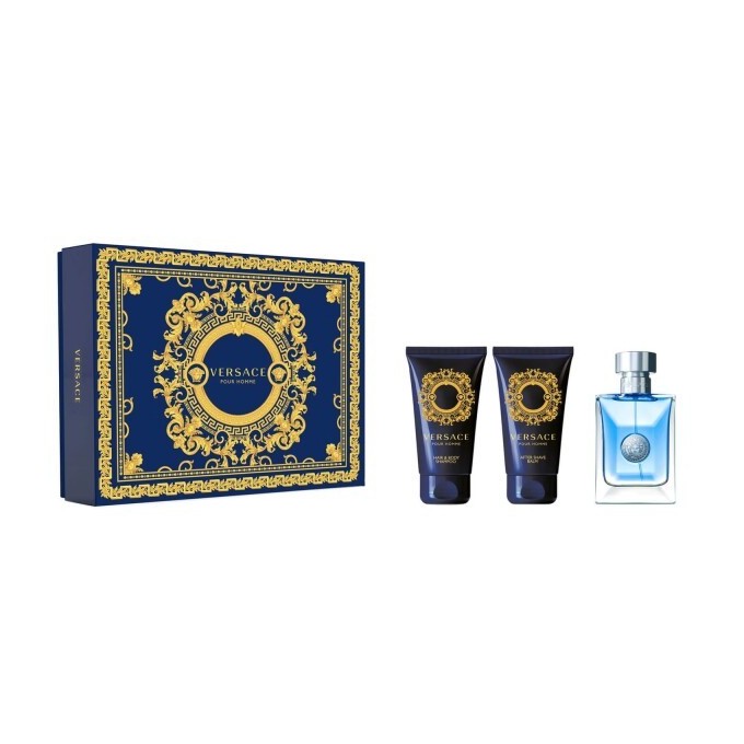 Versace Pour Homme Gift Set EDT 50 ml, after shave balm 50 ml and Shampoo 50 ml vyrams