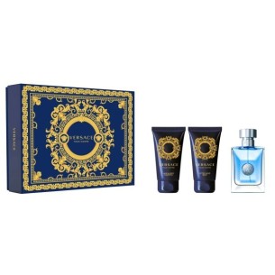 Versace Pour Homme Gift Set EDT 50 ml, after shave balm 50 ml and Shampoo 50 ml vyrams