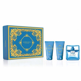 Versace Man Eau Fraiche rinkinys EDT 50 ml dušo želė Man Eau Fraiche 50 ml balsamas po skotimusi