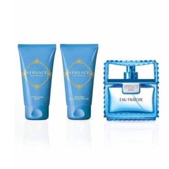 Versace Man Eau Fraiche rinkinys EDT 50 ml dušo želė Man Eau Fraiche 50 ml balsamas po skotimusi 2