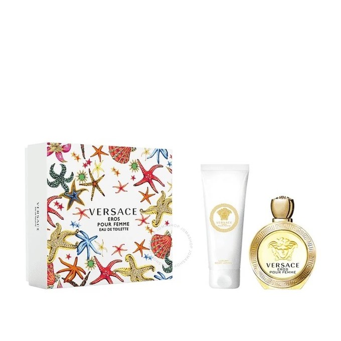 Versace Eros Pour Femme rinkinys EDT 100 ml ir kūno losijonas 150 ml