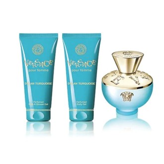 Versace Dylan Turquoise pour Femme rinkinys - EDT 100 ml, kūno losijonas 100 ml, dušo želė 100 ml 2