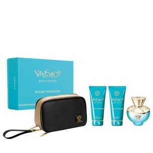 Versace Dylan Turquoise pour Femme rinkinys - EDT 100 ml, kūno losijonas 100 ml, dušo želė 100 ml