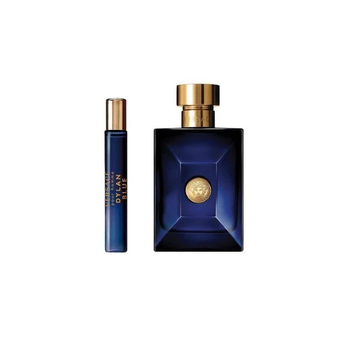 Versace Dylan Blue rinkinys EDT 100 ml + EDT 10 ml + kosmetinė