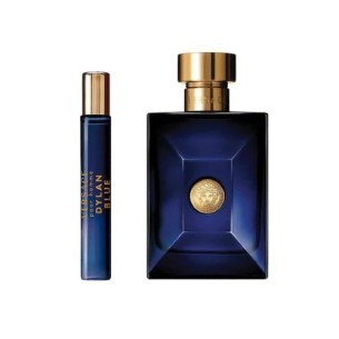 Versace Dylan Blue rinkinys EDT 100 ml + EDT 10 ml + kosmetinė