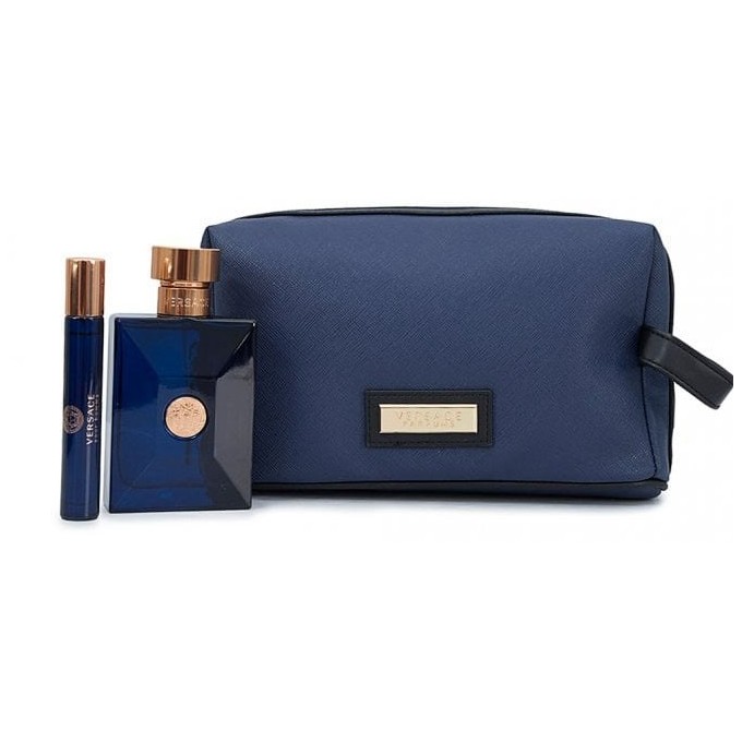 Versace Dylan Blue rinkinys EDT 100 ml + EDT 10 ml + kosmetinė