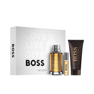 Hugo Boss The Scent dovanų rinkinys vyrams - EDT 100 ml, EDT 10 ml ir dušo želė 100 ml
