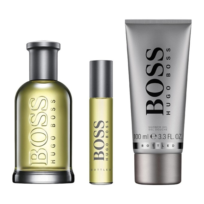 Hugo Boss Boss Bottled Dovanų rinkinys EDT 100 ml, dušo želė 100 ml ir mini EDT 10 ml vyrams