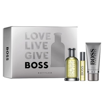 Hugo Boss Boss Bottled Dovanų rinkinys EDT 100 ml, dušo želė 100 ml ir mini EDT 10 ml vyrams
