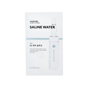 Missha Mascure Saline Water Sheet Mask - Soothing mask for sensitive skin 1 vnt.