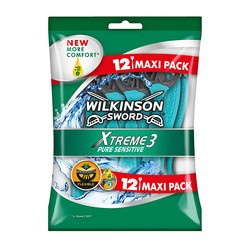 Wilkinson Sword Xtreme3 Pure Sensitive (12 pcs) - Disposable razor for men