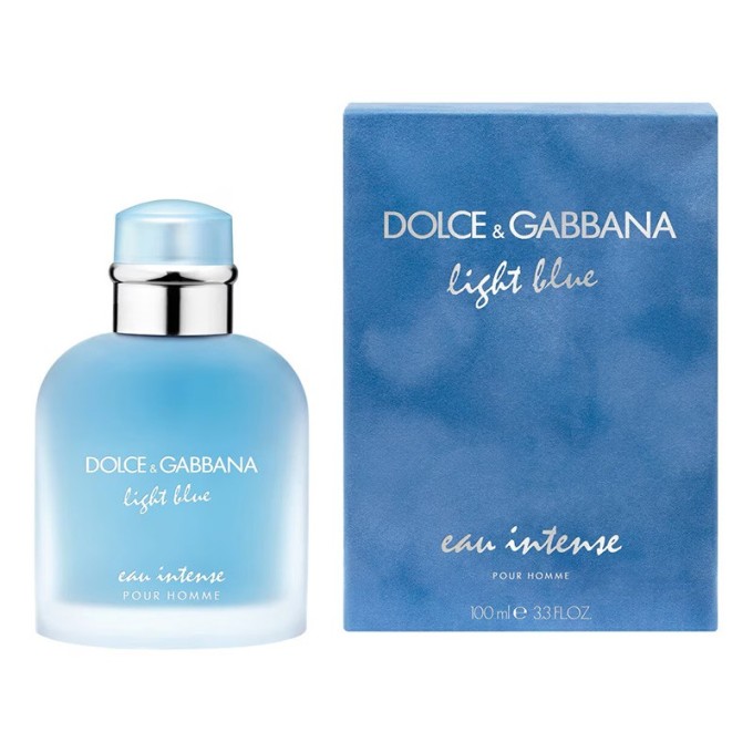 Dolce Gabbana Light Blue Eau Intense Pour Homme EDP kvepalai vyrams, 100 ml