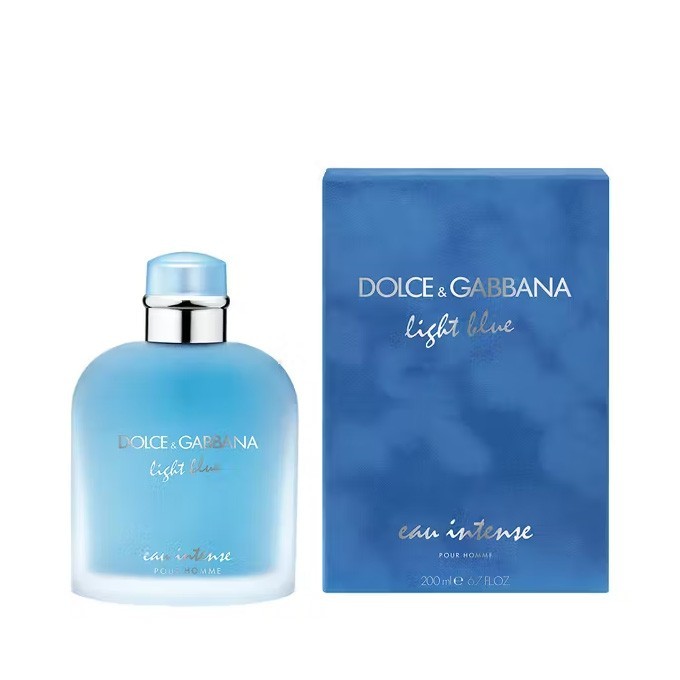 Dolce Gabbana Light Blue Eau Intense Pour Homme EDP kvepalai vyrams, 200 ml